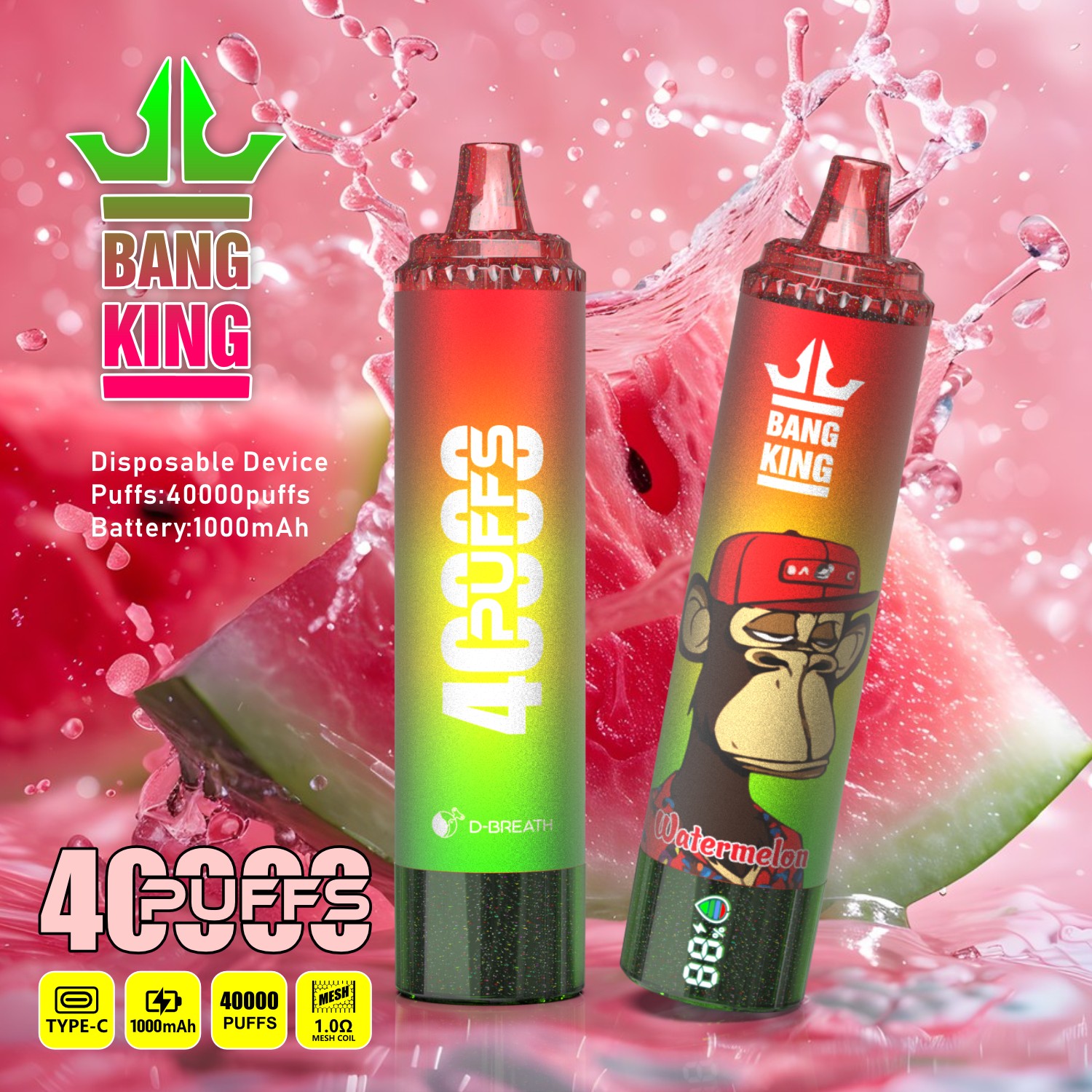 BANG KING DSK059 40K Puffs Disposable Vape – High Puff Vape Wholesale & Bulk Supply Fast Shipping