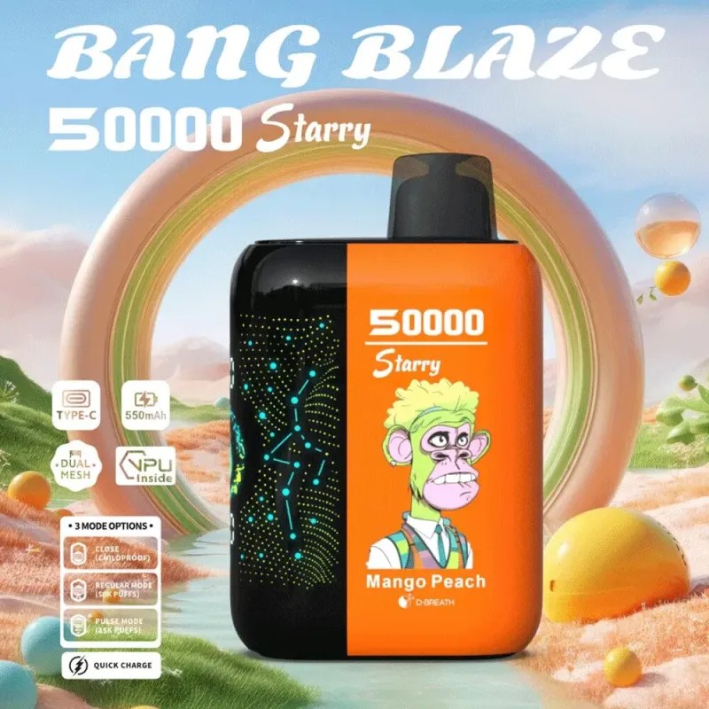 Bang Blaze 50000 Puffs DSK053 Disposable Vape – Starry Sky LED Screen Rechargeable Vape Bulk Buy