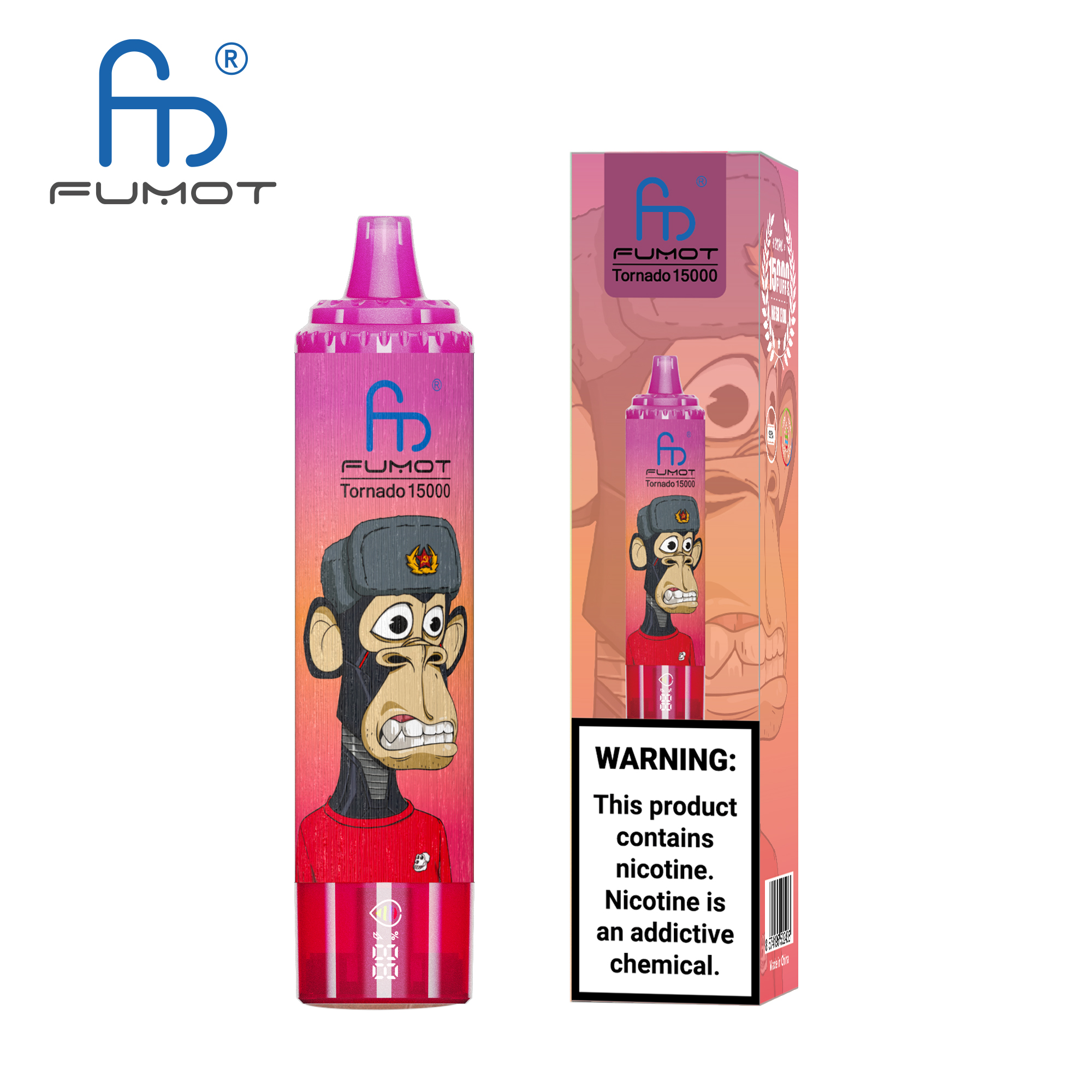 Fumot 15K Disposable Vape – 15,000 Puffs, Smart Display, Rechargeable