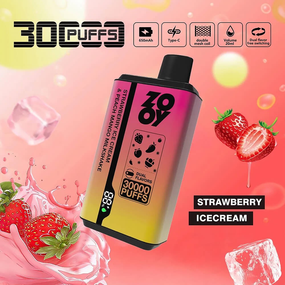 ZOOY TWINS 30000 Disposable Vape – 30K Puffs, Dual Flavor, Rechargeable EU Fast Shipping