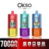 OKSO 70K Puffs 3-in-1 Disposable Vape – Triple Flavor Smart LED Screen Rechargeable EU Warehouse Big Puff Vape Device