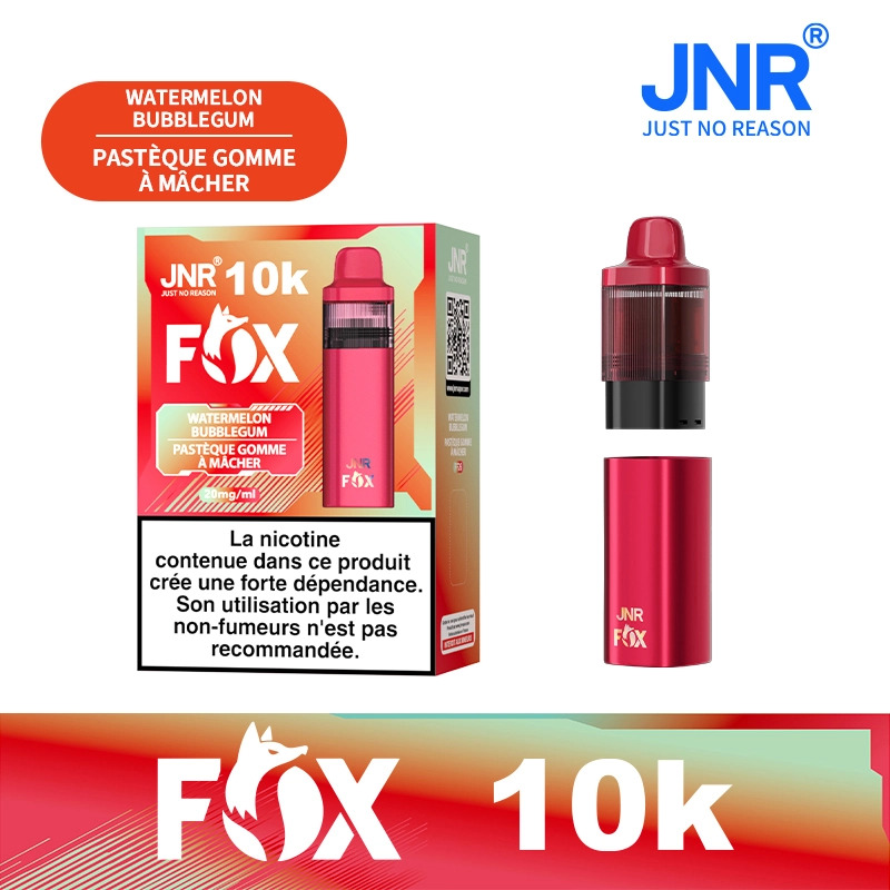 JNR FOX 10K Vape | Best Selling Rechargeable Replaceable Pod Kit with Mesh Coil, Long Lasting Performance & Wholesale Price