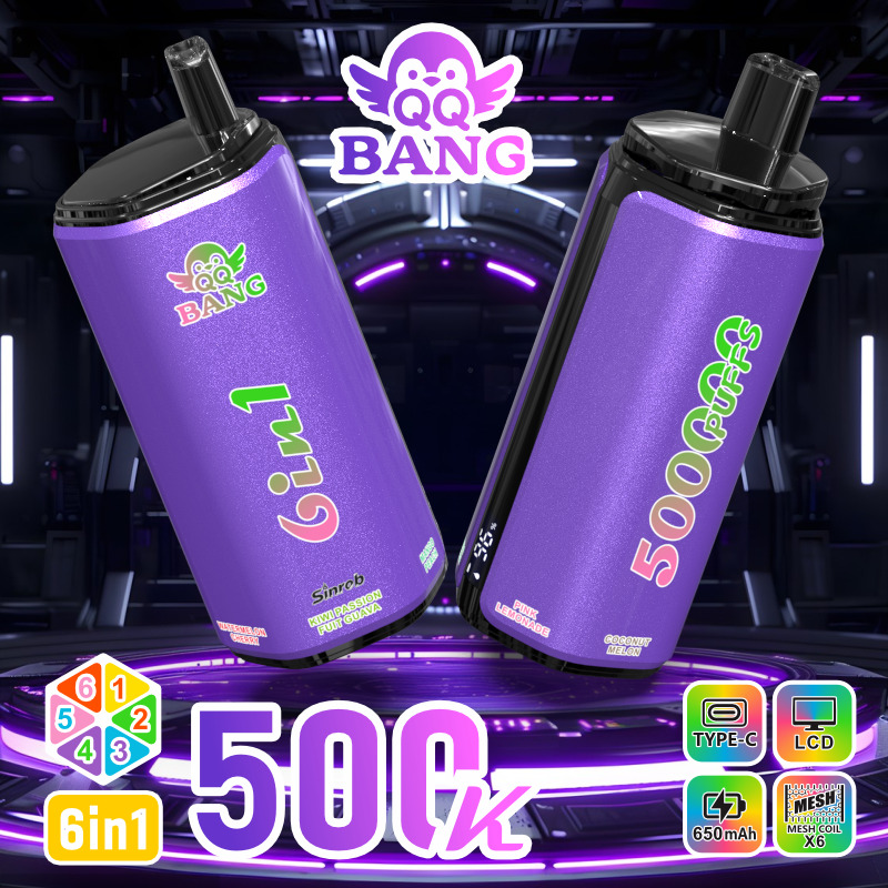 QQ Bang 500K Puffs Vape Wholesale | Big Puff Disposable Vape with Multi Flavor Switching, 650mAh Rechargeable Battery, 6 Mesh Coil & Low Price