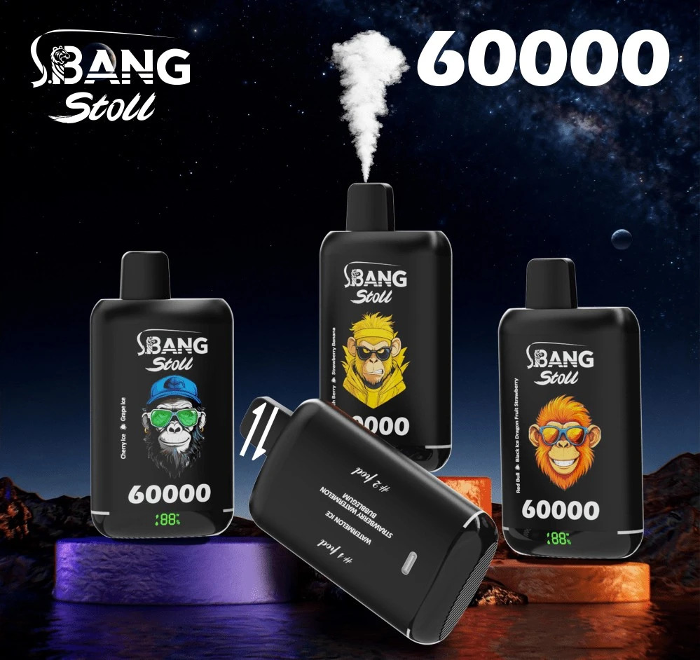 Bang Leader Stoll 60K Puffs Vape 2 IN 1 | Rechargeable Big Puff Vape with Double Flavors, Factory Price Wholesale