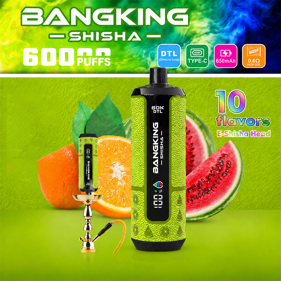 Bang King Shisha 60000 Puffs Vape Factory Price | Premium E-Shisha Vape Wholesale Supplier for Global Markets